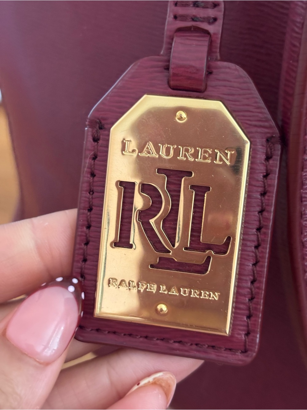 Lauren Ralph Lauren Newbury satchel leather handbag - Picture 7 of 10